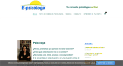 Desktop Screenshot of e-psicologa.com