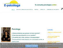 Tablet Screenshot of e-psicologa.com